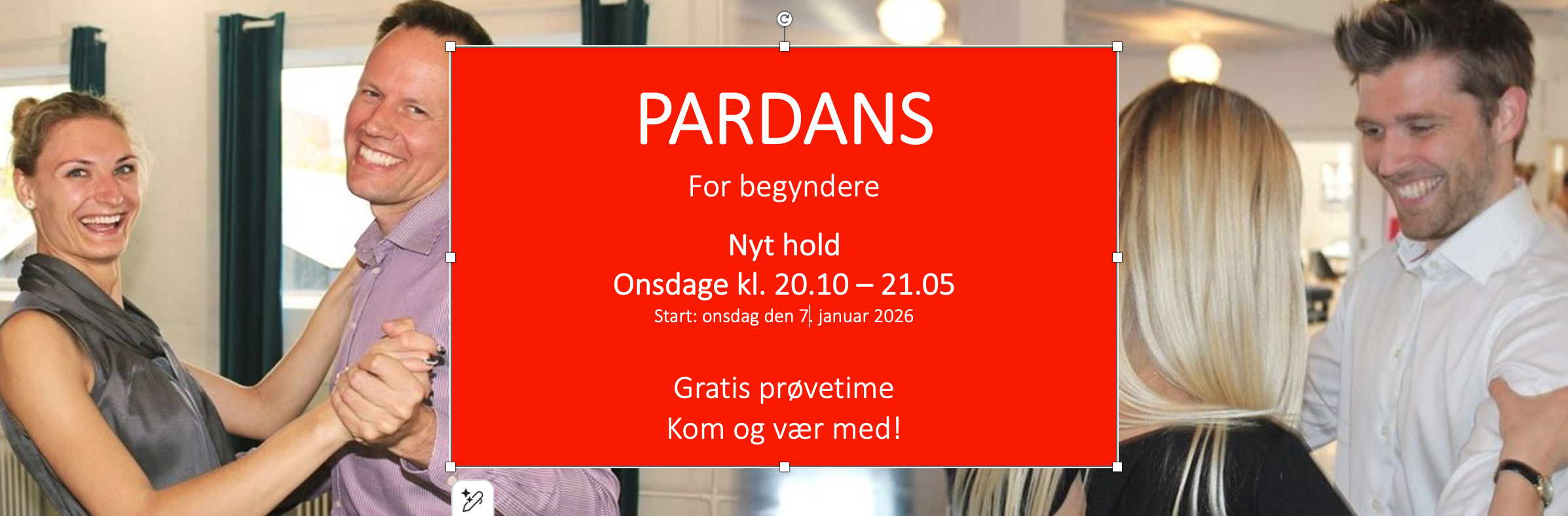 Pardans I nyt hold for voksne hos Pejsegaarden Dans i Brønshøj