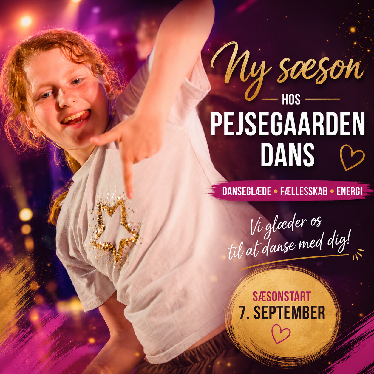 Børn danser til prøvetime hos Pejsegaarden Dans i Brønshøj København – gratis prøvetime for børn, unge og voksne.
